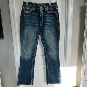 Rock Revival Women's Boot Cut Jeans - Dark Blue